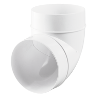 Plastic ductwork - Air distribution - Series Vents 90° bend for round ducts